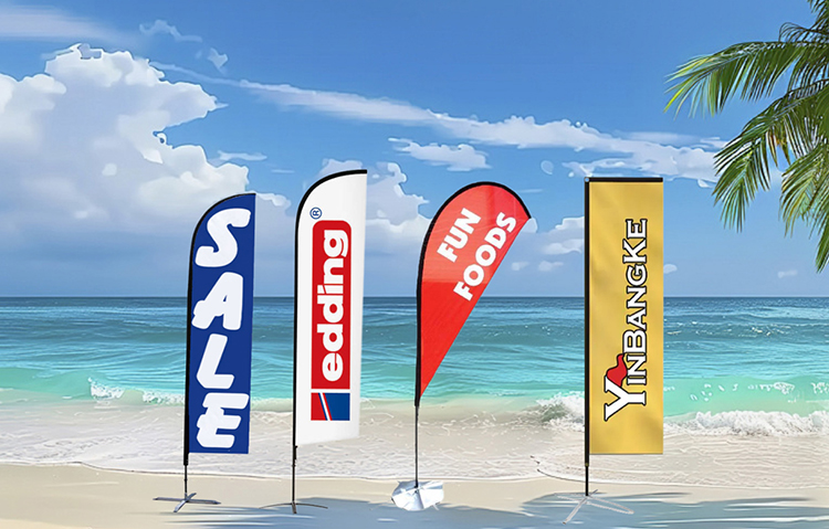 Knife-shaped Beach Flags: The Ideal Choice for Boosting Brand Visibility